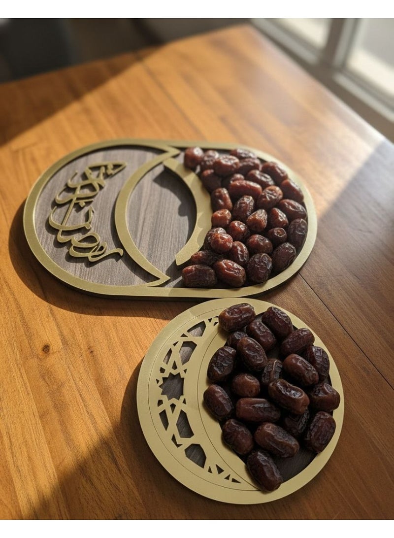طقم كوستر رمضان خشب - Image 2